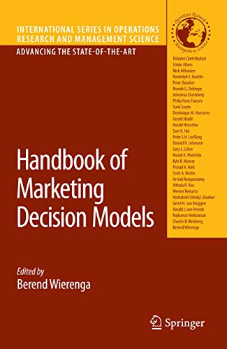 Handbook of Marketing Decision Models 1 Edition (PDF Instant Download)