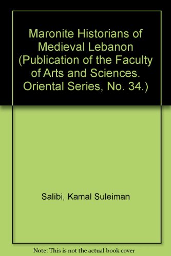 Maronite Historians Of Medieval Lebanon  Edition (PDF Instant Download)