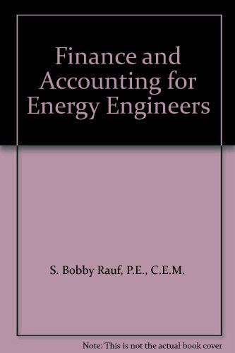 Finance and accounting for energy engineers  Edition (PDF Instant Download)