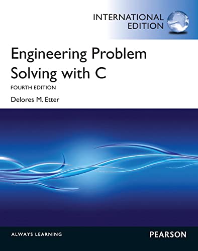 Engineering Problem Solving With C 4 Edition (PDF Instant Download)