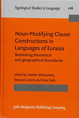 Noun-Modifying Clause Constructions in Languages of Eurasia  Edition (PDF Instant Download)