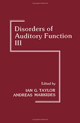 Disorders of Auditory Function. Volume III  Edition (PDF Instant Download)