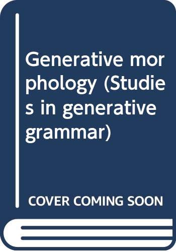 Generative Morphology  Edition (PDF Instant Download)