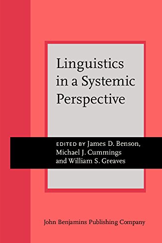 Linguistics in a Systemic Perspective 1st Edition (PDF Instant Download)
