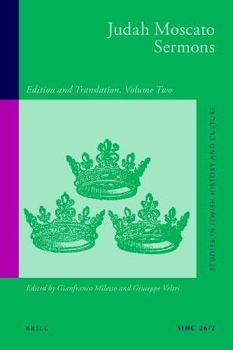 Judah Moscato Sermons: Edition and Translation  Edition (PDF Instant Download)