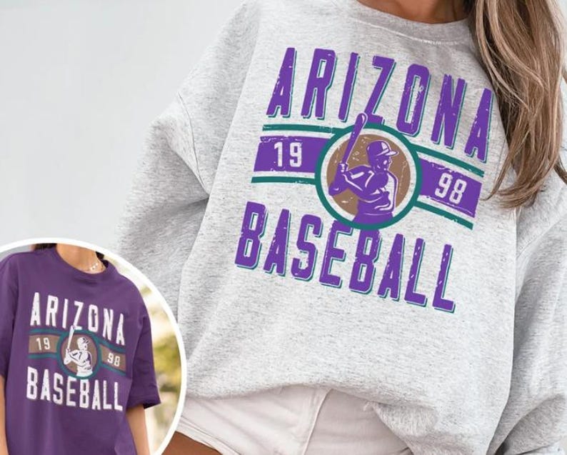 Vintage Arizona Diamondback Crewneck Sweatshirt, Arizona Game Day Shirt, Diamondbacks 1998 Sweatshirt, Retro Arizona Baseball Shirt For Men And Women