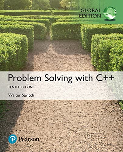 Problem Solving with C++ (10th Edition) ? Global (PDF Instant Download)