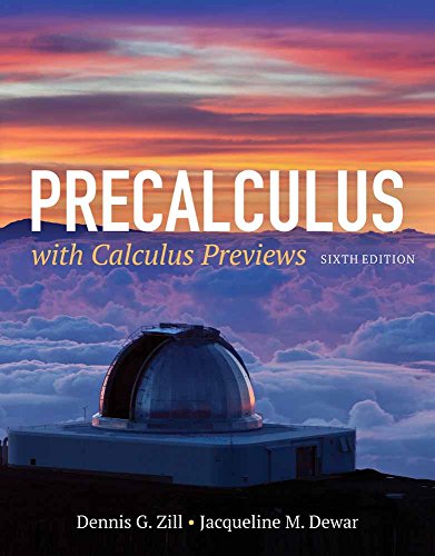 Precalculus with Calculus Previews (6th Edition) (PDF Instant Download)