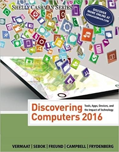 Discovering Computers ©2016 by Misty Vermaat (PDF Instant Download)