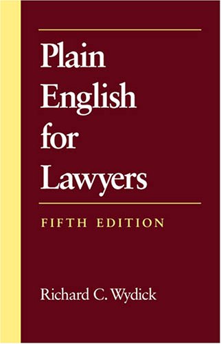 Plain English for Lawyers (5th Edition) (PDF Instant Download)