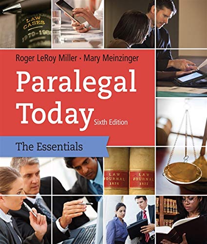Paralegal Today: The Essentials (6th Edition) (PDF Instant Download)