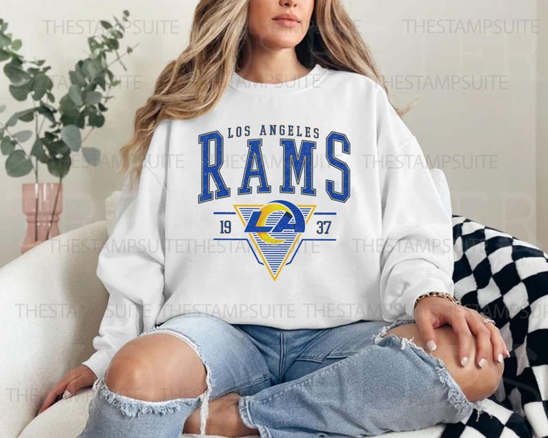 Los Angeles Football Crewneck Sweatshirt / T-Shirt, Vintage Ram Shirt, Rams Sweatshirt, Ram Game Day Shirt, Los Angeles Fans Gift