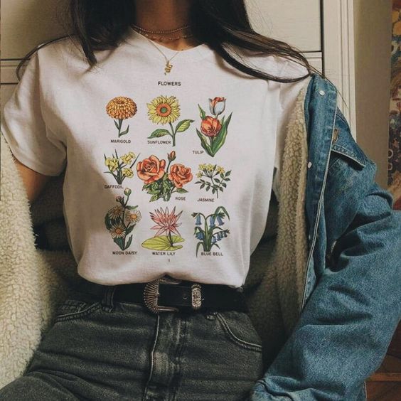 Flowers Sunflower Rose Tulip T-shirt