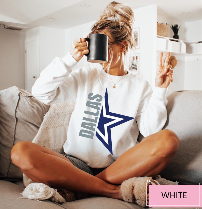 Dallas Football Sweatshirt Vintage Dallas Shirt Retro America's Team Football Crewneck Vintage Cowboy Nations Football Shirt