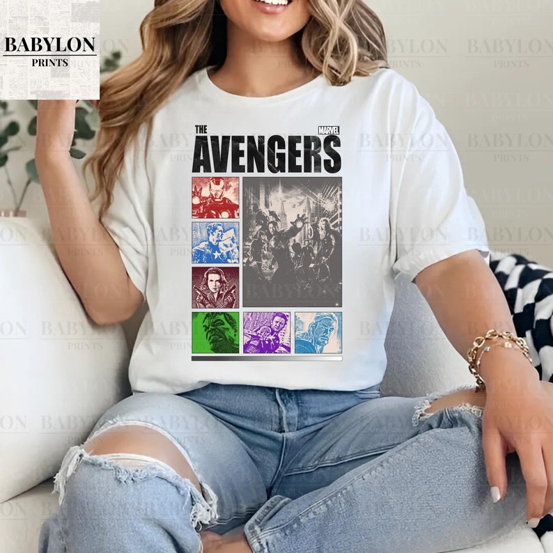 Vintage The Avengers T Shirt, Disney Super Hero Shirt, Avengers Heroes Shirt, Disney Marvel T Shirt, Disney Captain America Iron Man ShirtVintage The Avengers T Shirt, Disney Super Hero Shirt, Avengers Heroes Shirt, Disney Marvel T Shirt, Disney Captain America Iron Man Shirt For Men And Women