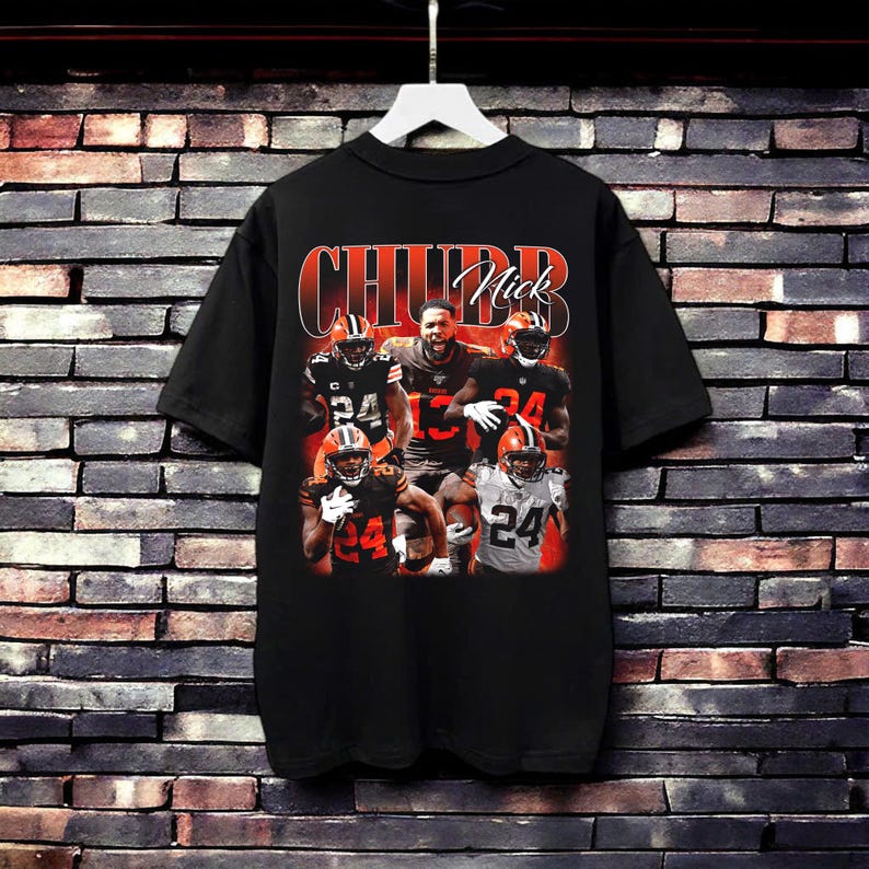 Nick Chubb T-shirt Basketball Player MVP Slam Dunk Merchandise Bootleg Vintage Classic Graphic Tee Unisex Sweatshirt Gift