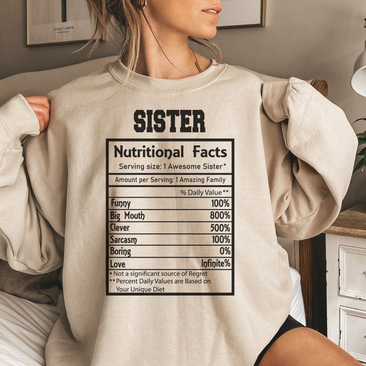 Personalized Sister Birthday Gift Sweatshirt, Funny Sister Life Hoodie, Custom Cool Sister Vibes Hoodie, Sarcastic Sister Sweater For Men And Women