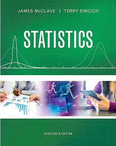 McClave and Sincich?s Statistics (13th Edition) ? eBook (PDF Instant Download)