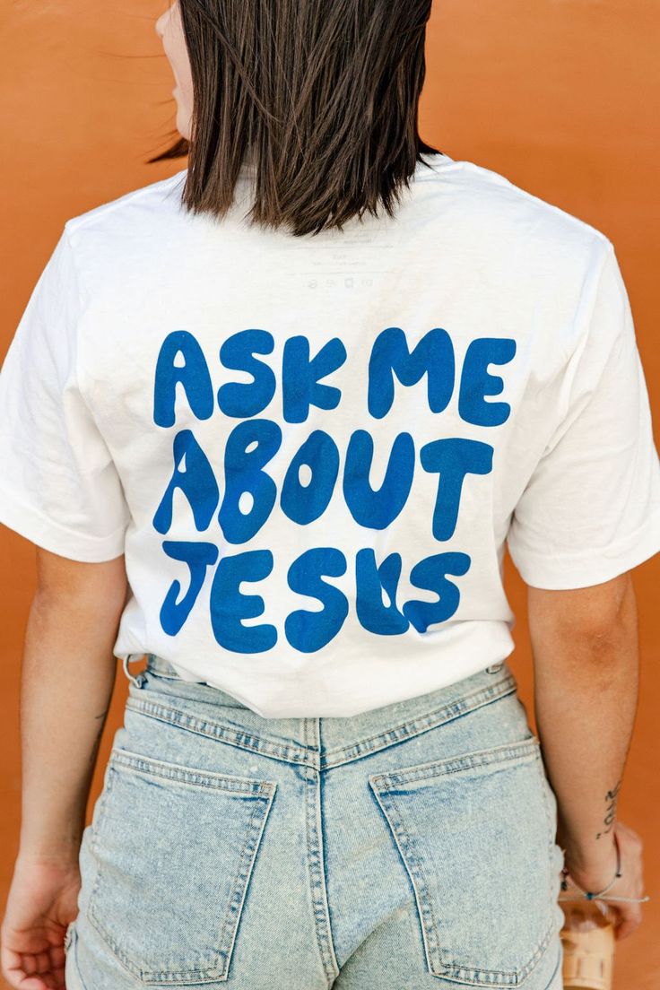 Ask Me About Jesus Shirt, Christian Shirt, Christian Clothing, Christian Apparel, Bible Shirt, Jesus Shirt, Love Like Jesus, Jesus Loves You