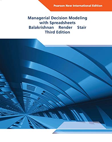 Managerial Decision Modeling with Spreadsheets (3rd International Edition) (PDF Instant Download)