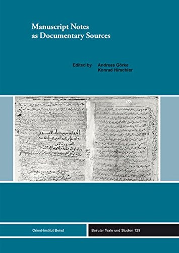 Manuscript Notes as Documentary Sources  Edition (PDF Instant Download)