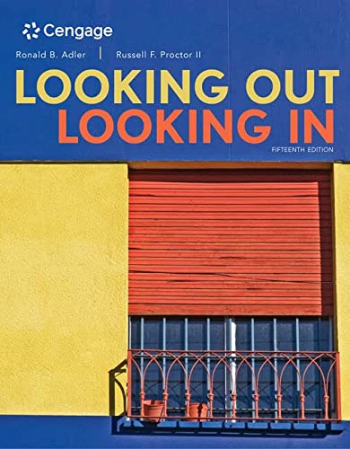Looking Out Looking In 15th Edition by Ronald Adler and Russell F. II Proctor (PDF Instant Download)
