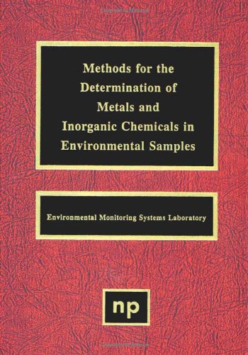 Methods for the Determination of Metals in Environmental Samples  Edition (PDF Instant Download)