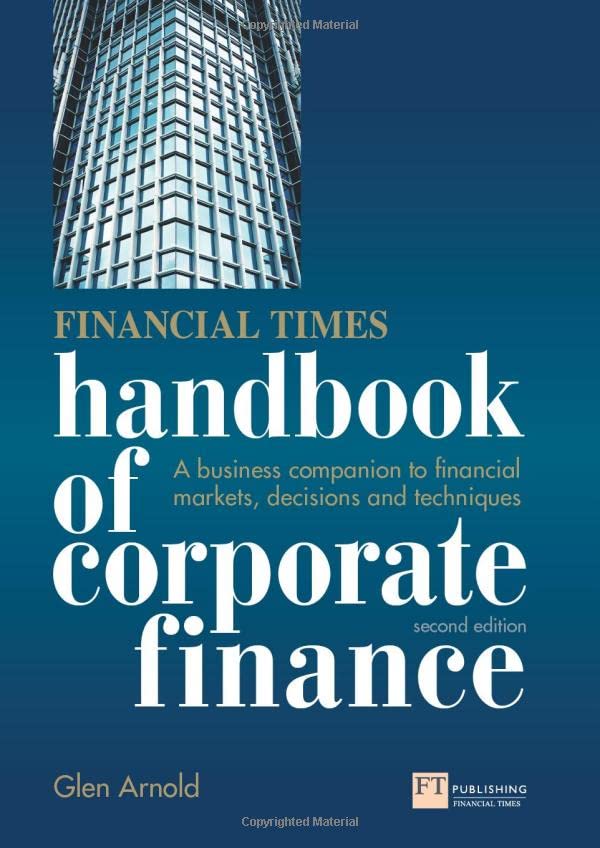 Financial Times Handbook of Corporate Finance: A Business Companion to Financial Markets, Decisions & Techniques 2nd ed Edition (PDF Instant Download)
