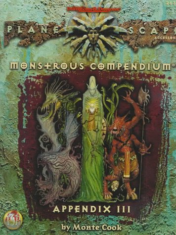 Monstrous Compendium, Appendix III (Planescape; Advanced Dungeons & Dragons, 2nd Edition, Accessory 2635)  Edition (PDF Instant Download)