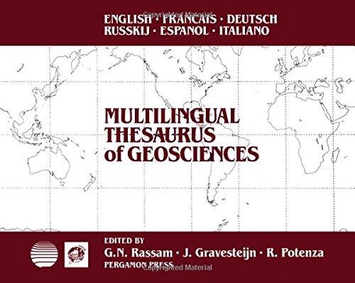 Multilingual Thesaurus of Geosciences  Edition (PDF Instant Download)