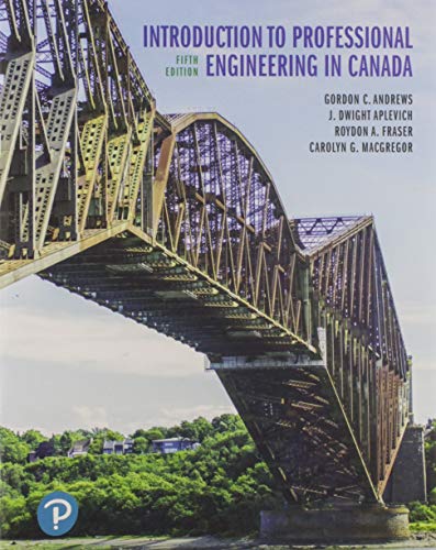 Introduction to Professional Engineering in Canada, Fifth Canadian Edition. 5 Edition (PDF Instant Download)