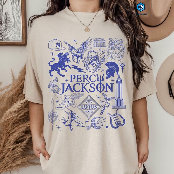 Percy Jackson and the Olympians Doodle Art Shirt, Camp Half Blood, Percy Jackson Sweatshirt, Rick Riordan Bookish Shirt, Heroes Of Olympus