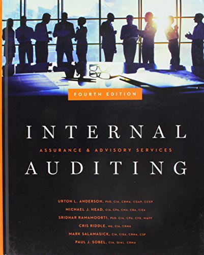 Internal Auditing 4th 4E Urton Anderson (PDF Instant Download)