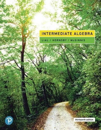 Intermediate Algebra (13th Edition) ? Lial/Hornsby/McGinnis (PDF Instant Download)
