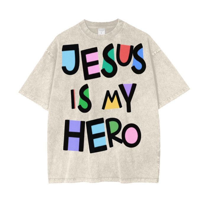 Jesus Is My Hero Printed Hoodie