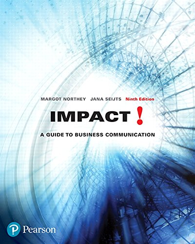 Impact: A Guide to Business Communication (9th Canadian Edition) (PDF Instant Download)