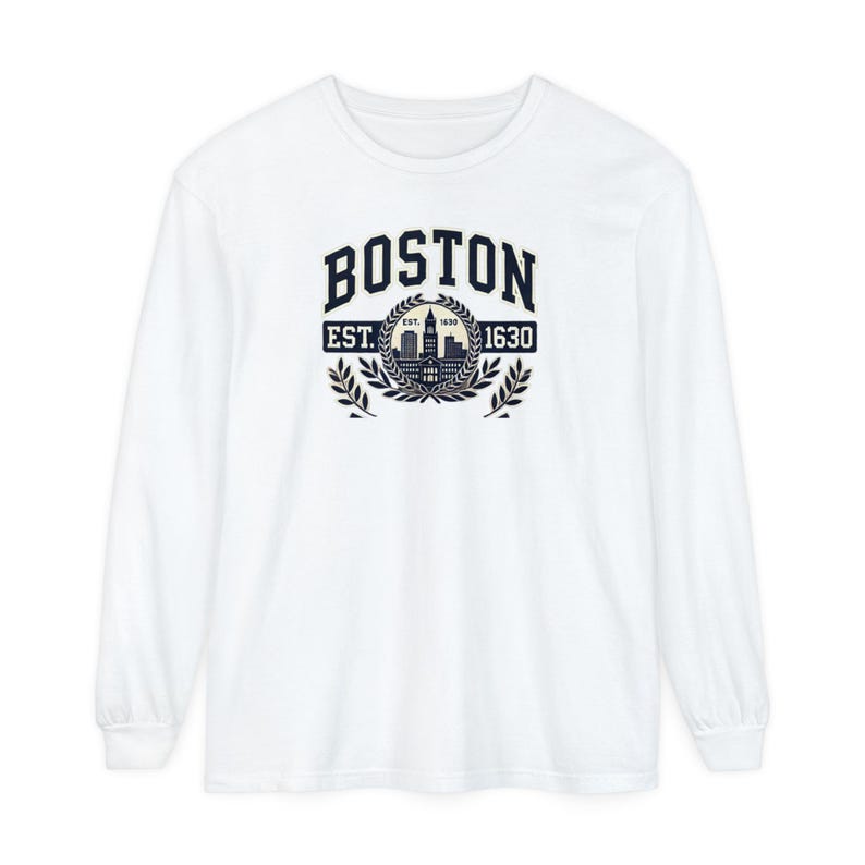 Boston Graphic Long Sleeve T-Shirt Classic City Style