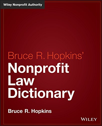 Hopkins? Nonprofit Law Dictionary (PDF Instant Download)