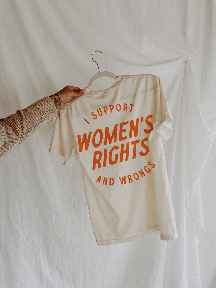 I Support Womens Rights and Wrongs Tee, Feminist Girl Power Rebel Tee, Vintage Inspired Graphic Tee, Cute shirt designs, Shirt Outfit Ideas
