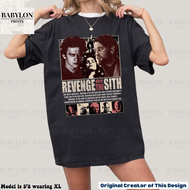 Star Wars Revenge of the Sith T Shirt Vintage Anakin Skywalker Shirt Retro Star Wars Disneyland Family Shirt Padme Obi Wan Kenobi T Shirt For Men And Women