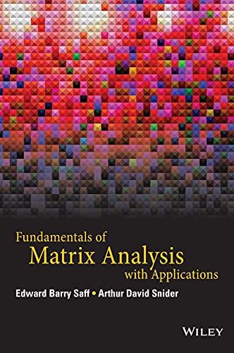 Fundamentals Of Matrix Analysis With Applications (PDF Instant Download)