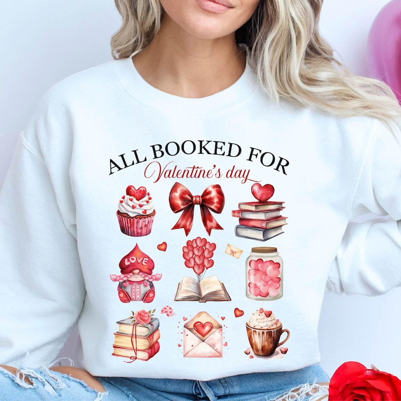 All Booked For Valentines Day Shirt, Valentine Coquette, Book Lover Tshirt, Valentine's Day Coquette Bow, All Booked For Valentines T-shirt
