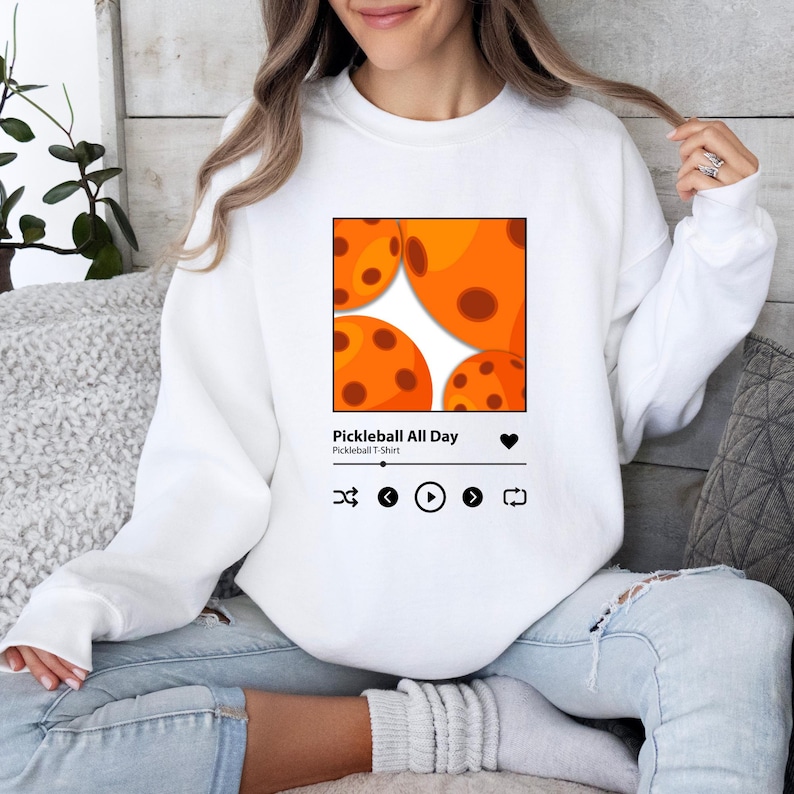 Pickleball All Day Sweatshirt, Playlist Pickle Ball Sweater, Sporty Crew Neck Long Sleeve, Funny Pickleball SweatshirtsPickleball All Day Sweatshirt, Playlist Pickle Ball Sweater, Sporty Crew Neck Long Sleeve, Funny Pickleball Sweatshirts For Men And Women