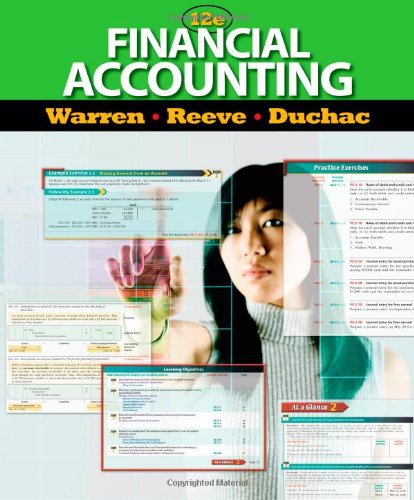 Financial Accounting (12th Edition) Carl S. Warren (PDF Instant Download)