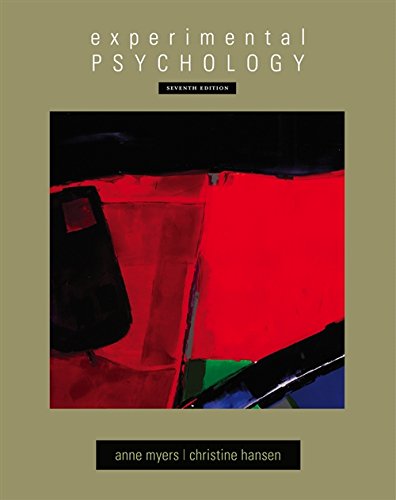 Experimental Psychology (7th Edition) ? Myers, Hansen (PDF Instant Download)