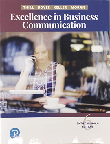 Excellence in Business Communication (6th Canadian Edition) (PDF Instant Download)