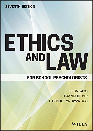Ethics and Law for School Psychologists 7th Edition (PDF Instant Download)