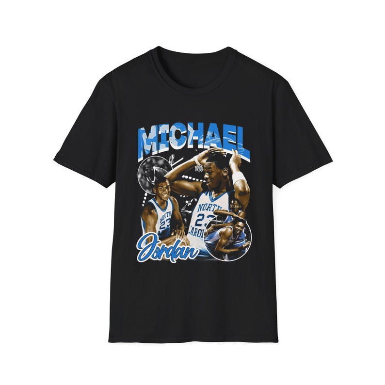 Limited Michael Jordan North Carolina Vintage T-Shirt, Gift For Woman and Man Unisex T-Shirt ver1
