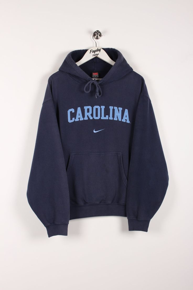 90 s Nike Carolina Hoodie Navy Medium