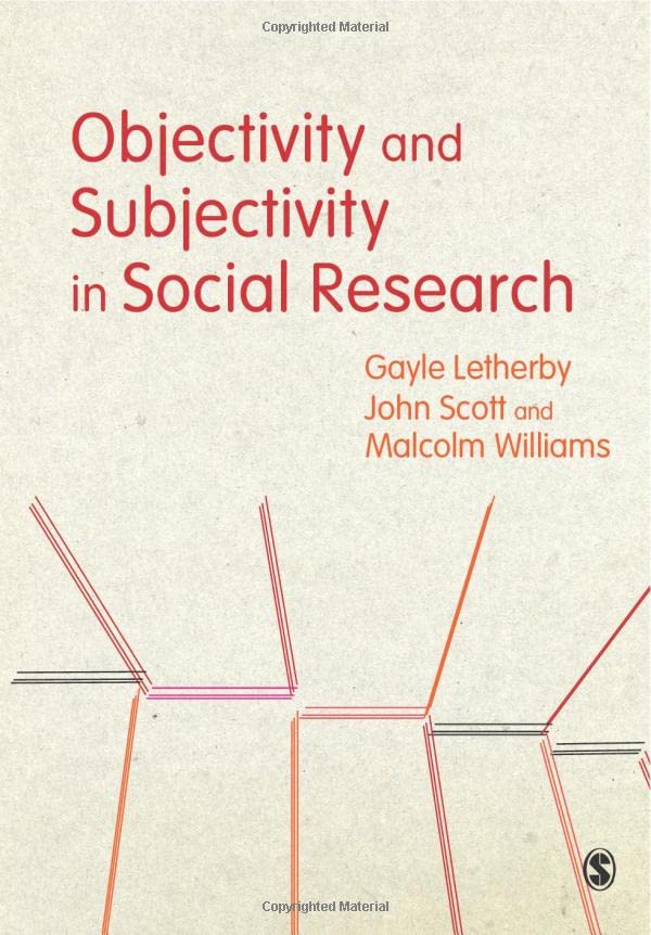Objectivity and Subjectivity in Social Research 1 Edition (PDF Instant Download)